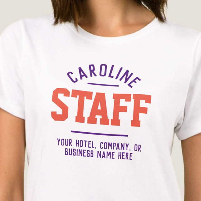 T-Shirt pour le personnel d'hôtellerie (Créateur téléchargé)