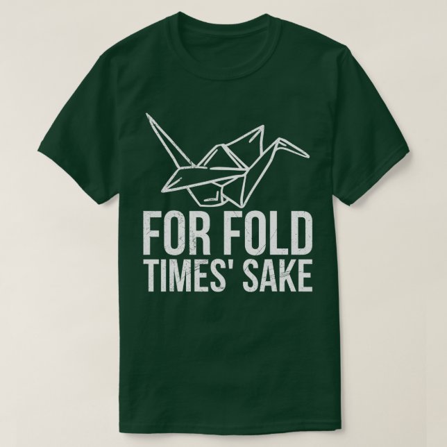 T-shirt Pour le pliage fois saké Pun pour le Maître Origam (Design devant)