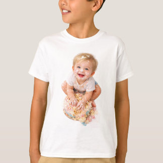 T-Shirt pour le premier anniversaire de bébé Cake