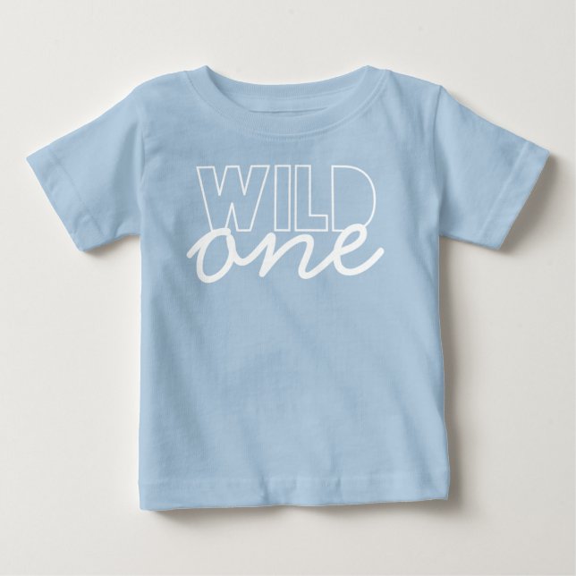 T-shirt pour le premier anniversaire de bébé Wild  (Devant)