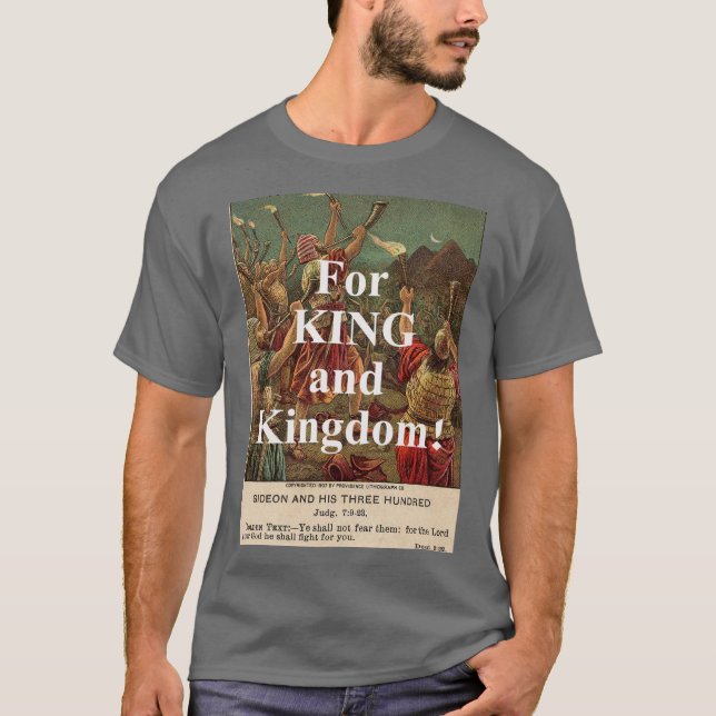 T-shirt Pour le roi et le royaume - Gideon (Devant)