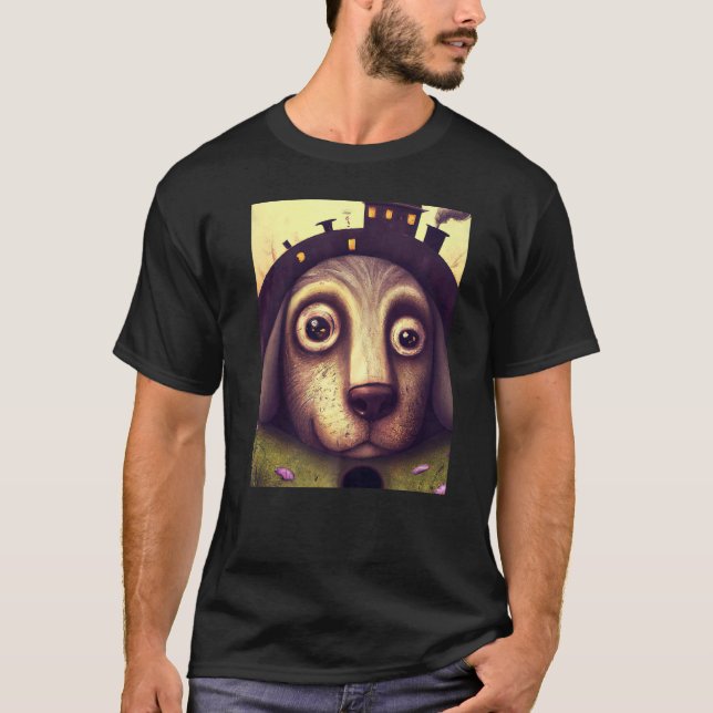 T-shirt Pour Le Ventilateur De Puppie De Chien En Style Ar (Devant)