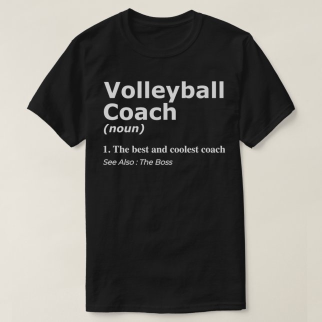T-shirt Pour le volley-ball coach et entraîneurs cadeau pr (Design devant)
