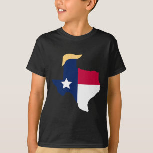 T-shirt Pour l'élection de Trump 2020 Texas Drapeau Trump