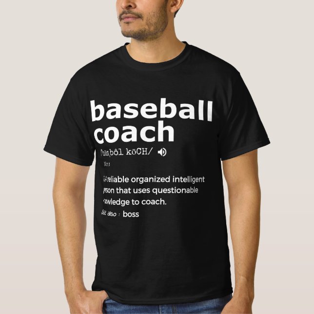 T-shirt Pour l'entraîneur de baseball et les entraîneurs c (Devant)