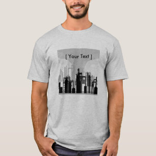 T-shirt pour l'environnement de raffinerie d'huile