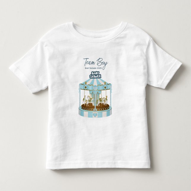 T-shirt pour l'équipe du Baby Shower de l'enfant g (Devant)