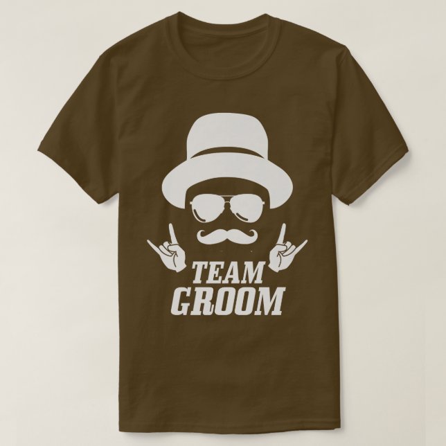 T-shirt pour l'équipe du marié pour l'enterrement  (Design devant)