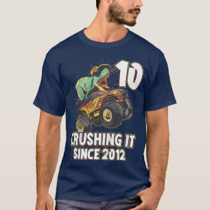 T-shirt pour les 10 ans d'un enfant avec un camion