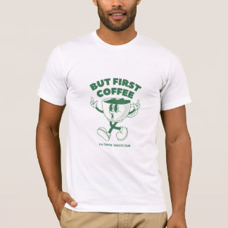 T-Shirt pour les accros du café (vert)