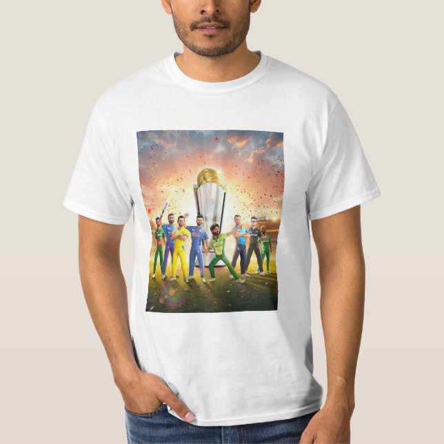 T-shirt pour les amateurs de cricket (Devant)