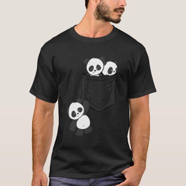 T-shirt Pour Les Amateurs De Panda Cute Kawaii Baby Pandas (Devant)