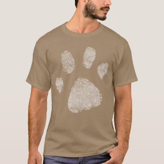 T-shirt pour les amoureux de chiens empreinte de p