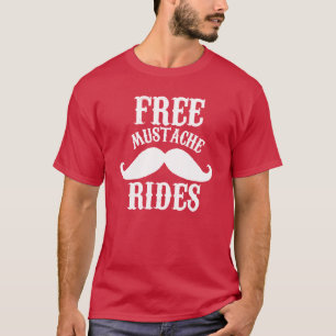 T-shirt pour les courses de moustaches gratuites