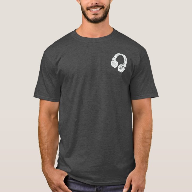 T-shirt pour les écouteurs DJ... (Devant)