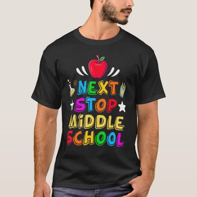 T-shirt Pour les enfants Prochain arrêt de l'enseignement  (Devant)