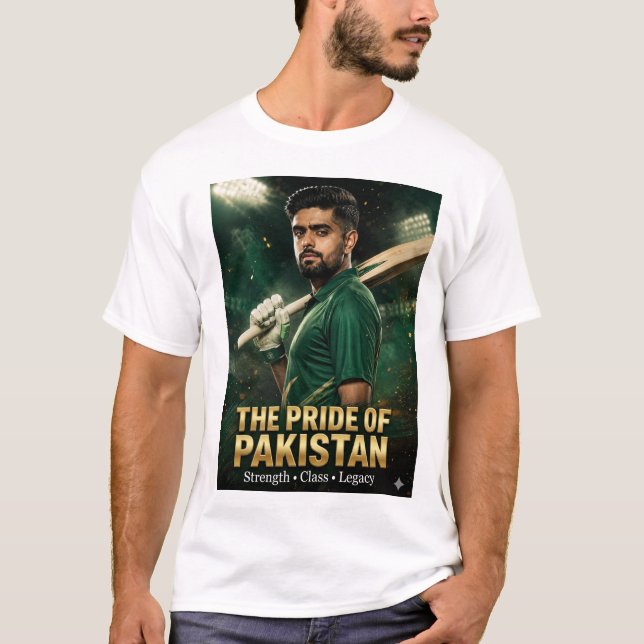 T-Shirt pour les fans de cricket "Babar Azam 'Défi (Devant)
