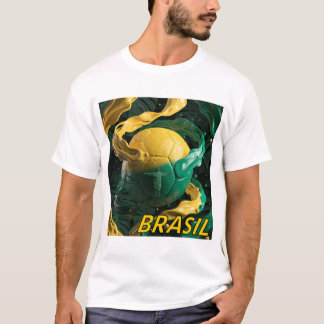 T-Shirt pour les fans de football du Brésil | Fier