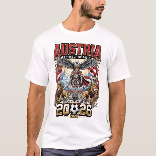 T-Shirt pour les fans de l'Autriche 2026 (Devant)