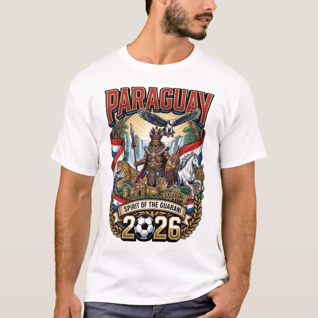 T-Shirt pour les fans du Paraguay 2026 (Devant)