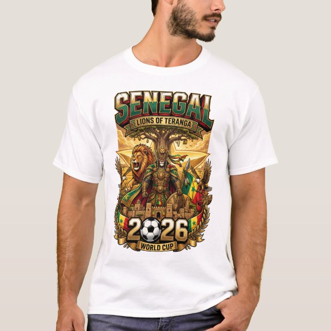 T-Shirt pour les fans du Sénégal 2026 (Devant)