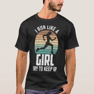 T-shirt Pour les femmes coureuses je cours comme une fille