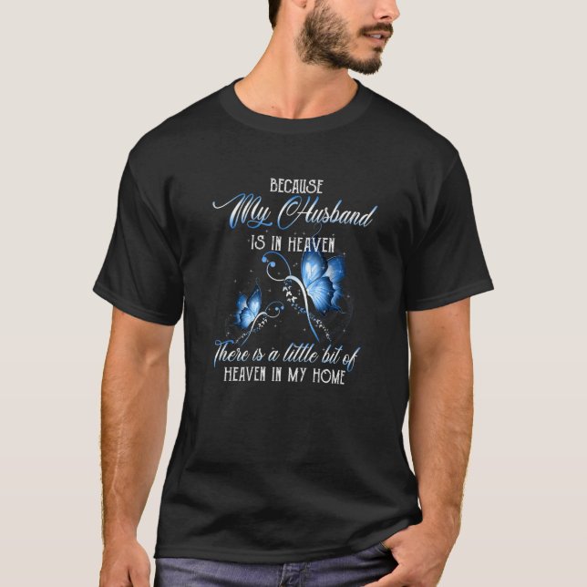 T-shirt Pour Les Femmes Perdre Mari Mémorial De Mon Mari E (Devant)