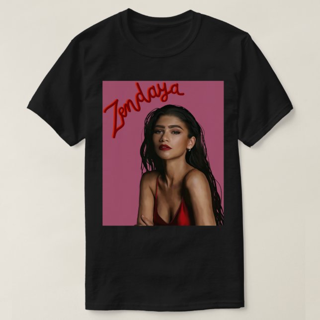 T-shirt Pour les femmes Zendaya Cadeaux de sexe masculin (Design devant)