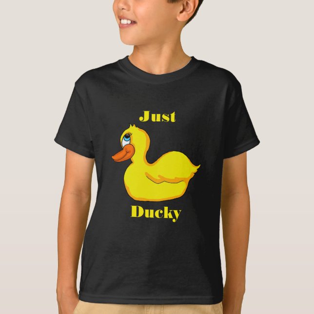 T-Shirt pour les garçons de canard jaune (Devant)