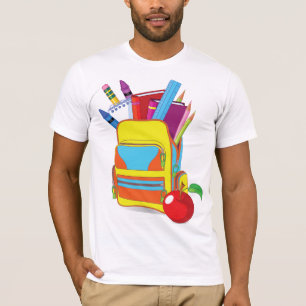 T-Shirt pour les hommes de sac à l'école complète
