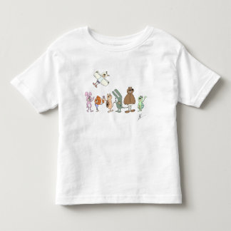 T-SHIRT POUR LES TOUS PETITS どうぶつたち会合