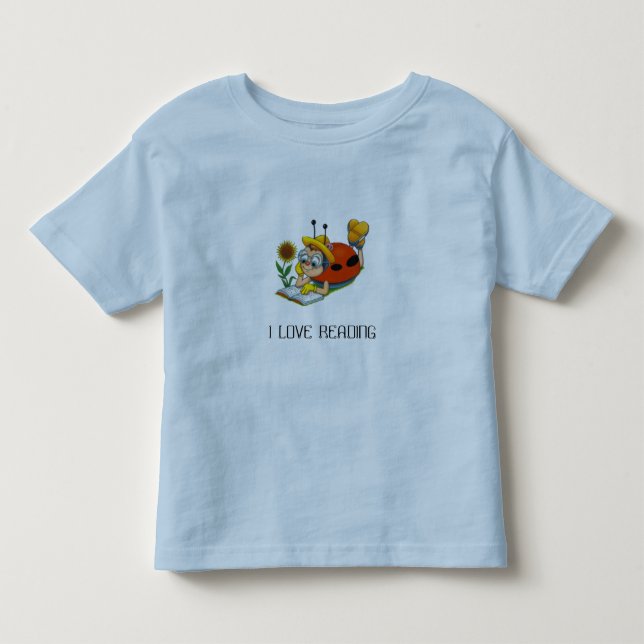 T-SHIRT POUR LES TOUS PETITS 013, J'AIME LIRE (Devant)
