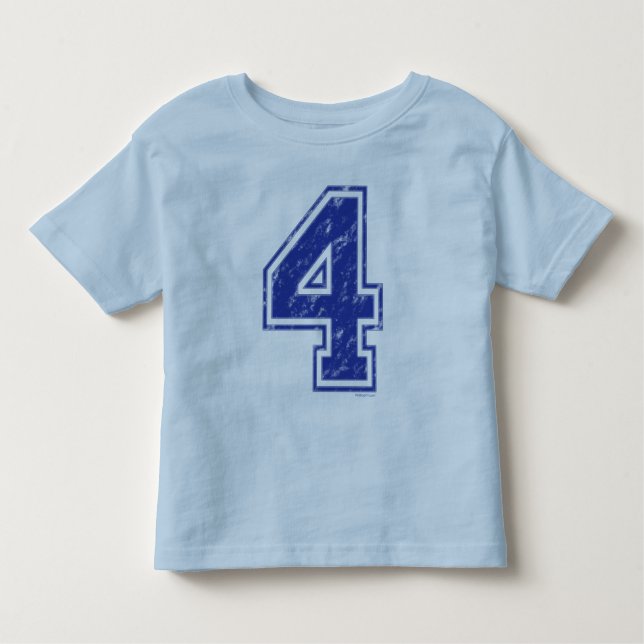 T-shirt Pour Les Tous Petits 04 Custom Jersey Blue (Devant)