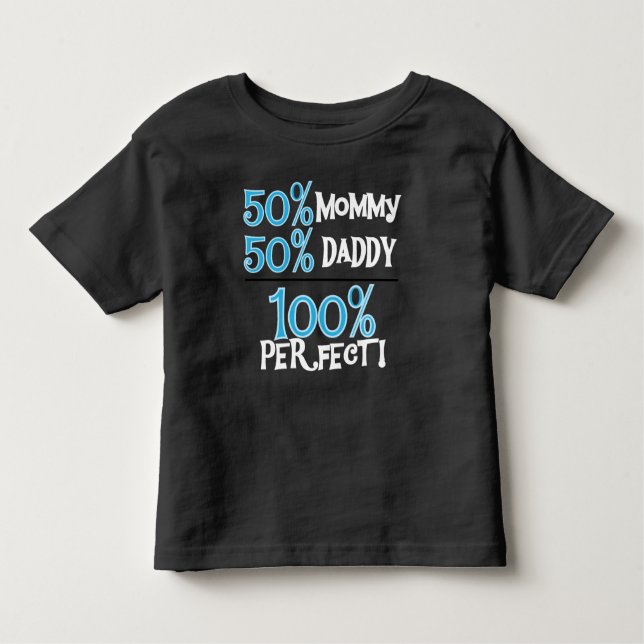 T-shirt Pour Les Tous Petits 100 pour cent perfectionnent le bleu (Devant)