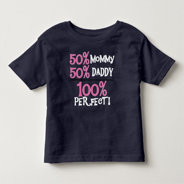 T-shirt Pour Les Tous Petits 100 pour cent perfectionnent le rose (Devant)