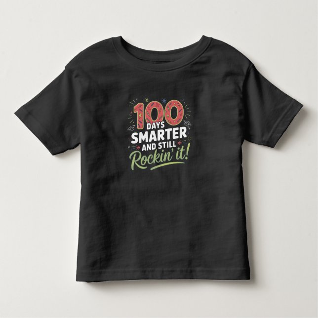 T-shirt Pour Les Tous Petits 100th day of school shirt (Devant)