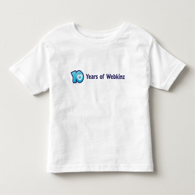 T-shirt Pour Les Tous Petits 10 ans de logo de Webkinz (Devant)