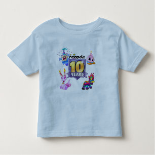 T-shirt Pour Les Tous Petits 10ème Logo d'anniversaire