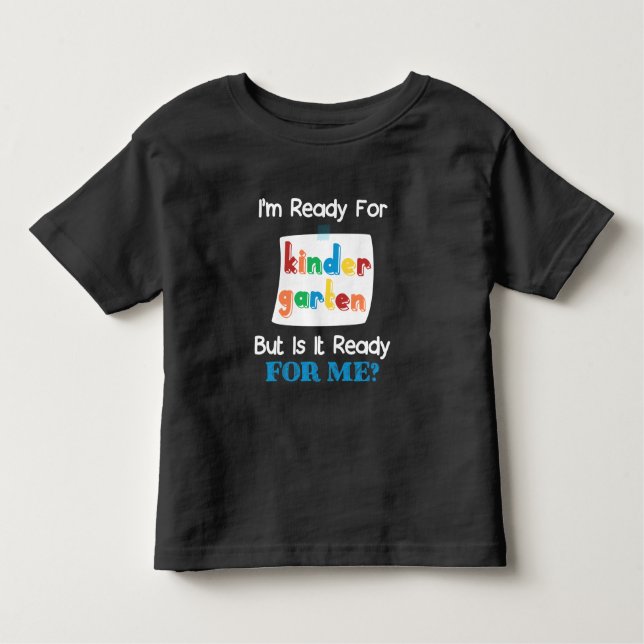 T-shirt Pour Les Tous Petits 1Er Jour Amusant D'Enfants Prêts Pour La Maternité (Devant)