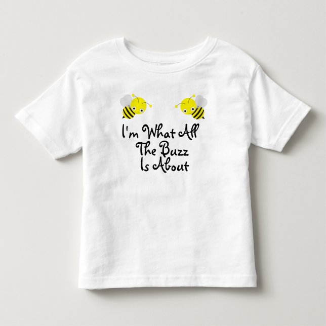 T-shirt Pour Les Tous Petits 1er Jour de l'abeille Anniversaire Buzz (Devant)