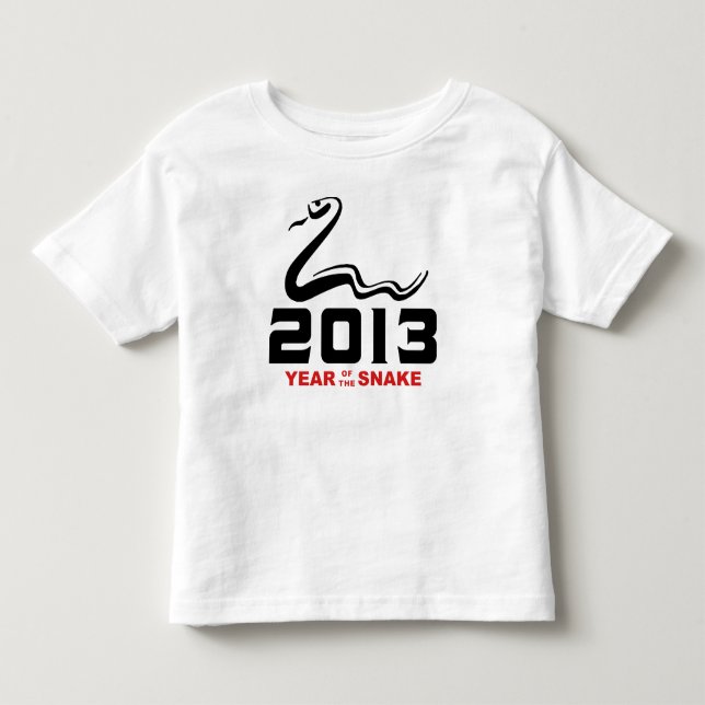 T-shirt Pour Les Tous Petits 2013 Année du Serpent (Devant)