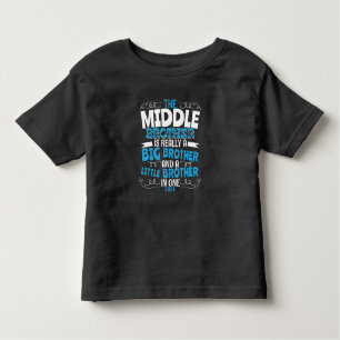 T-shirt Pour Les Tous Petits 2024 Middle Brother - New Big Brother