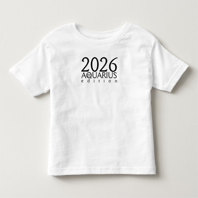 T-shirt Pour Les Tous Petits 2026 Aquarius edition with symbol (Devant)