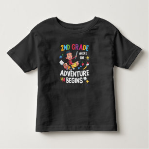 T-shirt Pour Les Tous Petits 2e année où commence l'aventure