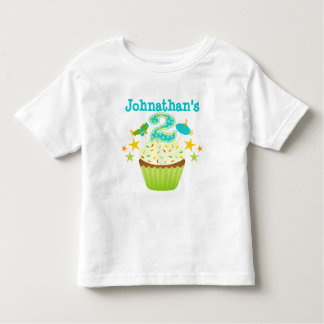 T-shirt Pour Les Tous Petits 2e anniversaire Cupcake (Garçons)