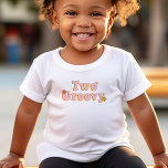 T-shirt Pour Les Tous Petits 2e anniversaire Deux Super rétro Floral<br><div class="desc">Ce t-shirt "deux super" de typographie rétro suit notre suite de design rétro floral de 2ème anniversaire,  avec une police rétro audacieuse avec de jolies fleurs colorées.</div>