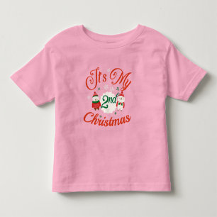 T-shirt Pour Les Tous Petits 2e Noël du bébé