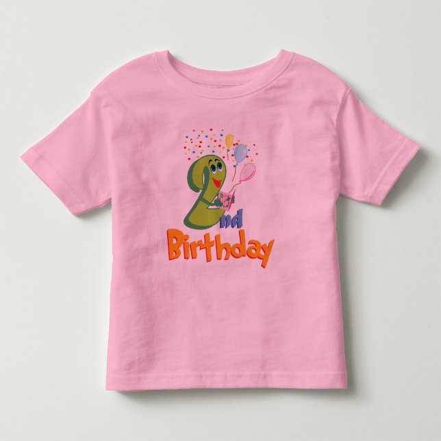 T-shirt Pour Les Tous Petits 2ème Anniversaire (Devant)