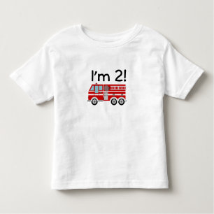 T-shirt Pour Les Tous Petits 2ème Pompe à incendie d'anniversaire