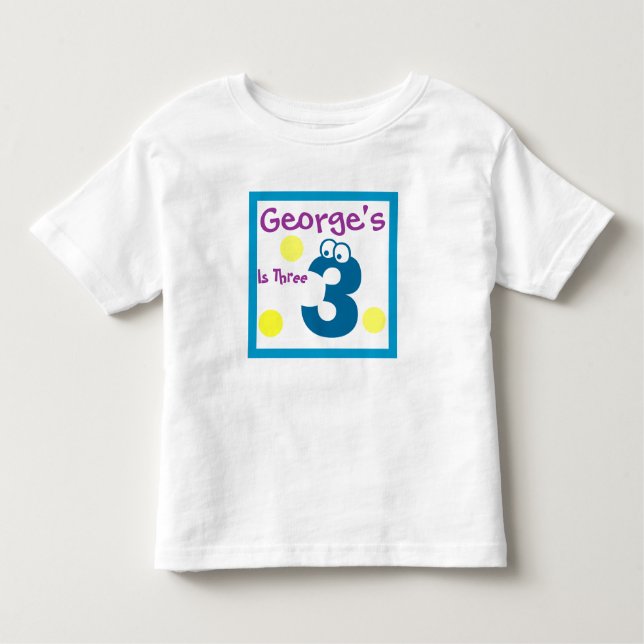 T-shirt Pour Les Tous Petits 3e anniversaire du bébé, troisième anniversaire du (Devant)